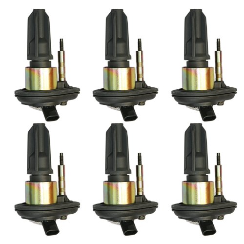 IC154 UF303 5C1723 02-09 Buick Chevrolet GMC Oldsmobile Saab Hummer Isuzu Set 6PCS Ignition Coil Rainier Colorado Trailblazer Canyon Envoy H3 Ascender I-280 I-290 I-350 I-370 Bravada 9-7X 02 03 04 05 06 07 08 09