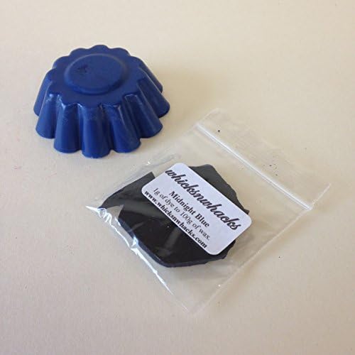 whicksnwhacks ® 5gram Midnight Blue Candle Making Dye Flakes for Paraffin/Soy Wax