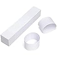 L LIKED 8x1.5 in (205 X 39mm) Self Adhesive Money Bands for Canadian Cash, 300 PCS Blank White Cash Straps