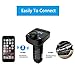 Handsfree Car Charger, KEZAY [New Upgraded] Car Radio Charger/Adapter Wireless Car Kit FM Transmitter Bluetooth Audio Music Dual USB Ports with TF Card Slot & Hands Free Calling (3.1A)
