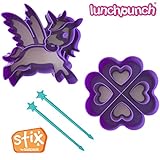 LunchPunch UNICORN Sandwich Cutter Set - ORIGINAL SHAPES - Lifetime Replacement Guarantee - BPA FREE - Remove Crusts and Create Fun Bites to Fit in a Kids Bento Lunch Box!