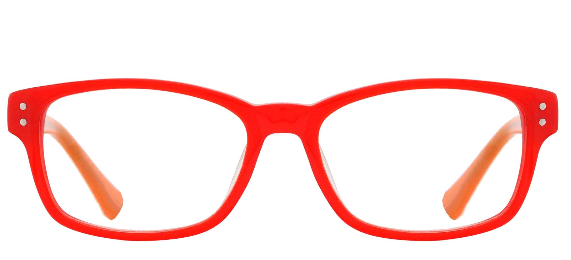 Corinne McCormack Mod Edie Coral Orange 52/18/140 Unisex Reading Glasses +2.50, orange