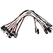 RAYSUN 10Pack 18cm 3Pin JR Servo Extension Lead Wire Cable Male to Male for KK MWC Eagle Control Board