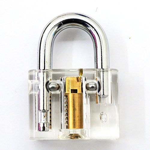 Suoyigou Training lock Professional Cutaway Inside view of Practice Keyed locks Training Skill Pick for Locksmith (Blade Lock) - Thumbnail 6