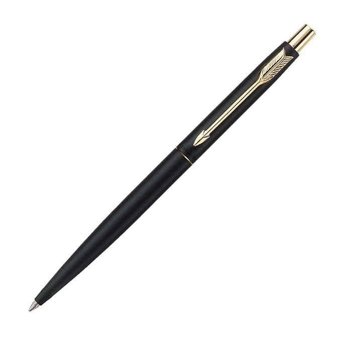 New Parker Classic Matt Black Ballpoint Pen / Ballpoint Pen Matt Gold with Blue Refill GT