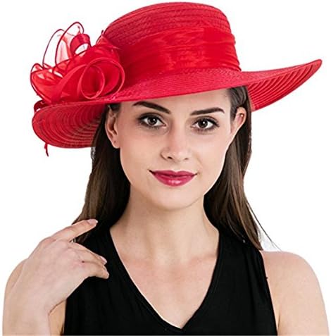 BellyAnna Boutique Church Summer Wide Brim Kentucky Derby Tea Party Wedding Hats