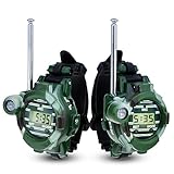GEEDIAR 1 Pair Walkie Talkie Wrist Watch 7 in 1 Digital Children Watch Radio Outdoor Interphone Toy
