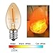 Emotionlite Night Light Bulbs, Amber LED C7 Bulb, 4W-7W Equivalent, E12 Candelabra Base, Salt Lamp and Nightlight Replacement, 0.5W Amber Yellowish 2200K, 50LM, 6 Pack