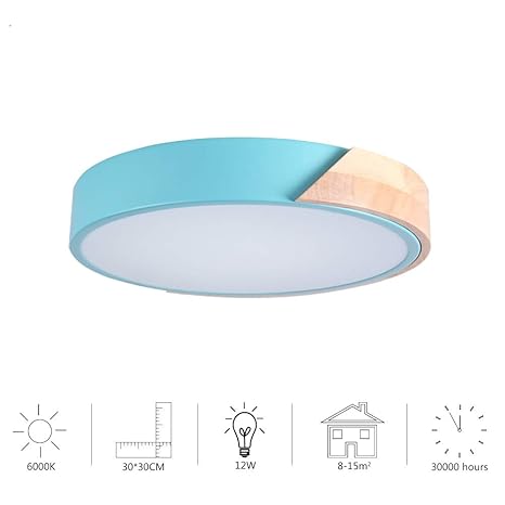 MUMENG Deckenleuchte LED 12W, Kreative Rund Deckenlampe Kinderzimmer
