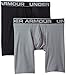 Under Armour mens Tech Mesh 9-inch Boxerjock 2-Pack , Black (001)/Steel Medium Heather , X-Large