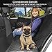 petacc Dog Seat Cover for Back Seat with Mesh Visual Window Waterproof Dog Car Seat Covers Nonslip Pet Seat Cover with Storage Pockets, Washable Dog Hammock for Car, SUV, Truck with Dog Seat Belt