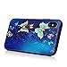 YOKIRIN iPhone X Case (2018), Printed Floral Shock-Absorption Soft TPU Rubber Bumper Colorful Butterfly Anti-Scratch Fingerprint Ultra Thin Slim Protective Cover for iPhone X
