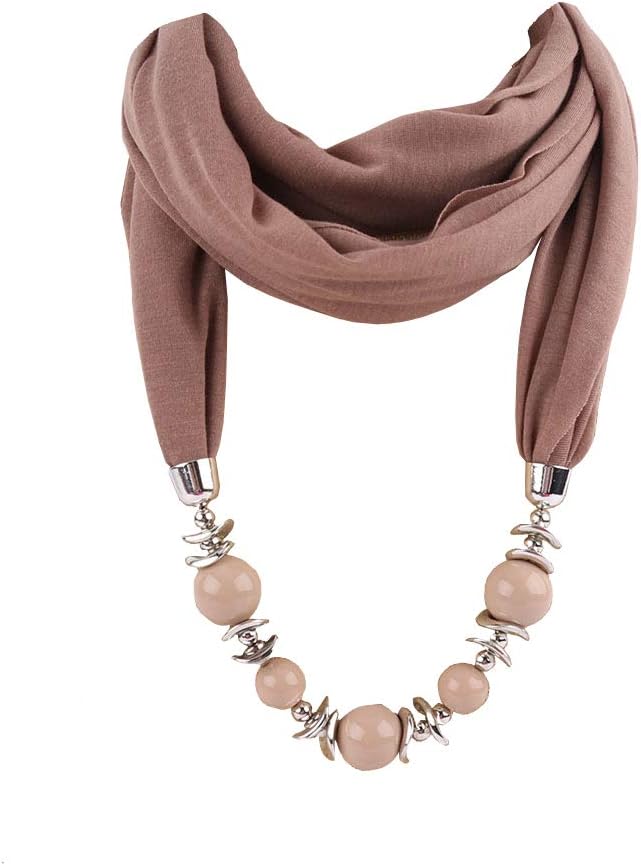 Beads Pendant Round Neck Collar Necklace Neckerchief Scarf Necklaces Women Ethnic Jewelry Vintage Accessories