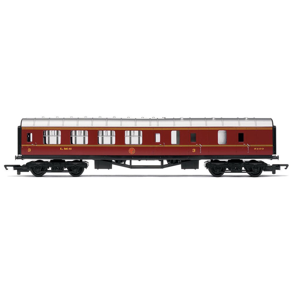 Hornby R4389 RailRoad LMS Brake 00 Gauge Coach, Black