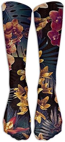 Unisex Knee High Socks Stockings Banana Leaves Fashion Winter Long Sports Sock