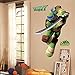 Teenage Mutant Ninja Turtles Leo Peel and Stick TMNT Wall Decals Sticker for Boys Kids Room Comic Wall Art Decor