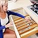 Silverware Utensil Tray Wooden Cutlery Drawer Dividers 5 Compartments Flatware Organizer Storage Holder Bamboo Flatware Organizer for Kitchen Office Supplies Cosmetics (Bamboo)