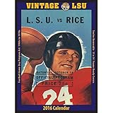 Vintage LSU Tigers Football Poster Calendar by Asgard Press