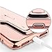 iPhone 7 Plus Case with Kickstand, iPhone 8 Plus Stand Case, 360 degree Rotatable Stand Cute Plating Soft Full Body Cover Protective Case For Girls, Women For Apple iPhone 7 / 8 Plus - Rose Gold