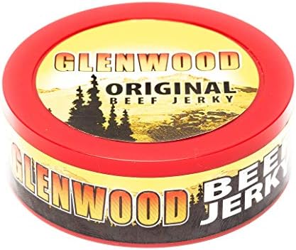 Glenwood Jerky Original 12 Count Beef Jerky Chew, Made With Real Smoked Wood, (12 Count-.32oz Cans Beef Jerky Chew)