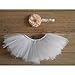 Zonegear Newborn Photography Prop Infant Flower Tutu Dress Outfit for Baby Girls (0-3 Months, White)