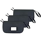 TAMINSTY 3-Pack Soft Pistol Cases, Handgun Case Soft Pistol Rug Case, Tactical Handgun Storage Pouch with Writable ID Patches for Hunting Shooting Range Home Storage