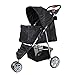 Livebest Folding Pet Stroller Elite Jogger Kitten Puppy Easy Walk Dog Cat Small Animals Travel Carrier with 360 Rotating Front Wheelthumb 1