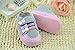 Voberry® Baby Girl's Bowknot Prewalker Soft Sole Non-slip Cotton Sneaker (6~12 Month, gary)