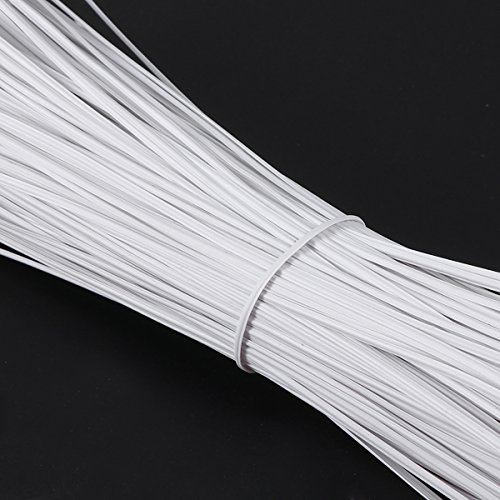 BESTOMZ 5.9" Plastic Wire Twist Ties Cable Wrap Organizer Ties, 500pcs (White)