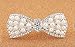 Casualfashion 1Pcs Korean Style Crystal Rhinestone Hair Barrettes Butterfly Pearls Hair Clips Pins for Women Girls (Silver)
