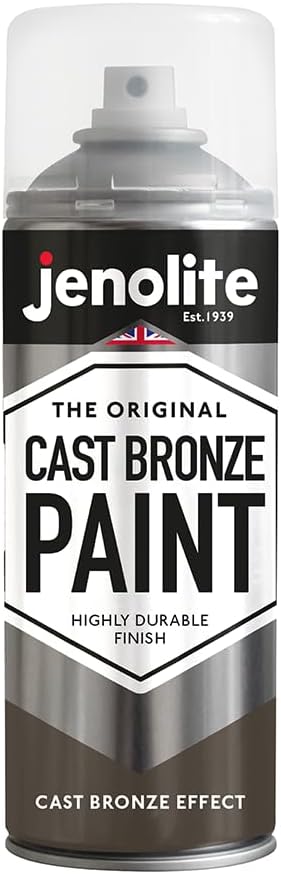 Jenolite Cast Bronze Spray Paint 400ml Textured Multi Surface Finish