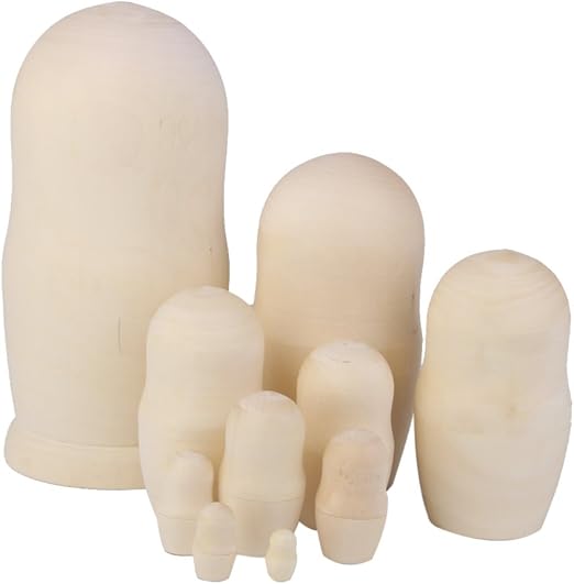 Jili Online 10Pcs Unpainted DIY Blank 