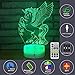 3D Night Light Lamp Unicorn Light-3D Illusion Night Light Remote Control-Night Light for Boys/Kids/Girls/Babies/Children Bedrooms Gifts for Holiday Birthday(Unicorn)