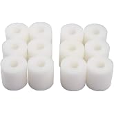 INGVIEE Pack of 12 Compatible Foam Filter for Eheim 2618080 Aquaball 2208/2210/2212 60/130/180 Biopower 160/200/240 Aquarium Filter