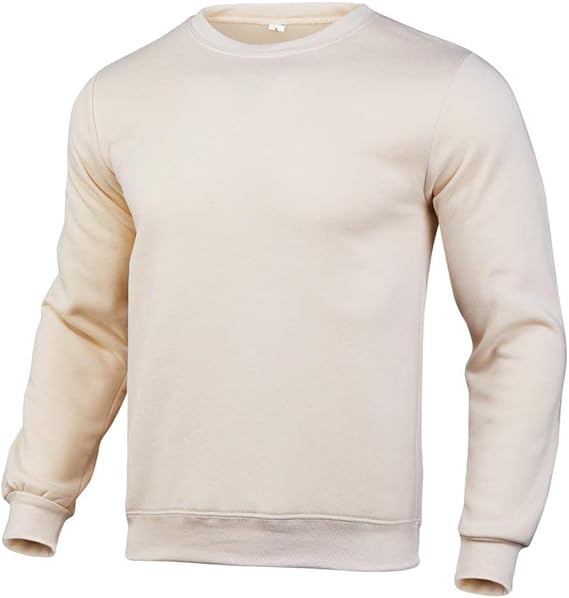Men's And Women's Sweaters Fall/Winter Plus Cashmere Casual Sweaters Solid Color Round Neck Long 