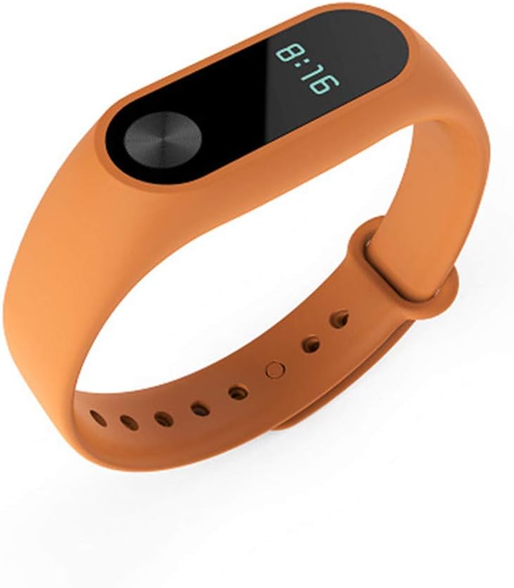 BATHRINS For Xiaomi Mi Band 2 Bands - Waterproof Silicone Wrist Strap Bracelet Replacement Wristband for M2 Smart Watch Accessories (Orange)