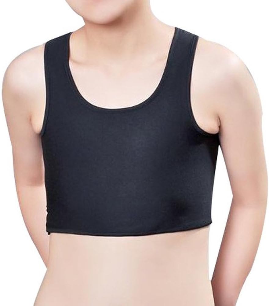 Unisex Tank Top Corsets, Tukistore Buckle Breathable Trans Tank Top Chest Binder Tomboy Cosplay Body Shaper Corsets Vest