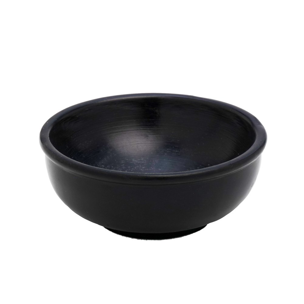NKlaus Incense burner black incense burner 10cm diameter decorative soapstone incense burner soapstone 7521
