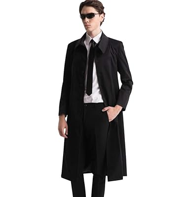 修身 ロング丈 イギリス風 ピーコート Pコート メンズ フォーマル 超長