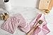 DII 100% Cotton Solid Chambray Kitchen Set, Potholders, Rose, 2 Piece