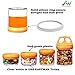 SELEWARE Portable Stackable Food Storage Containers for Snacks Formula Powder and Drinks Twist Lock System Airtight Leak-proof BPA and Phthalate Free 4 Piece Jars 31oz Orange