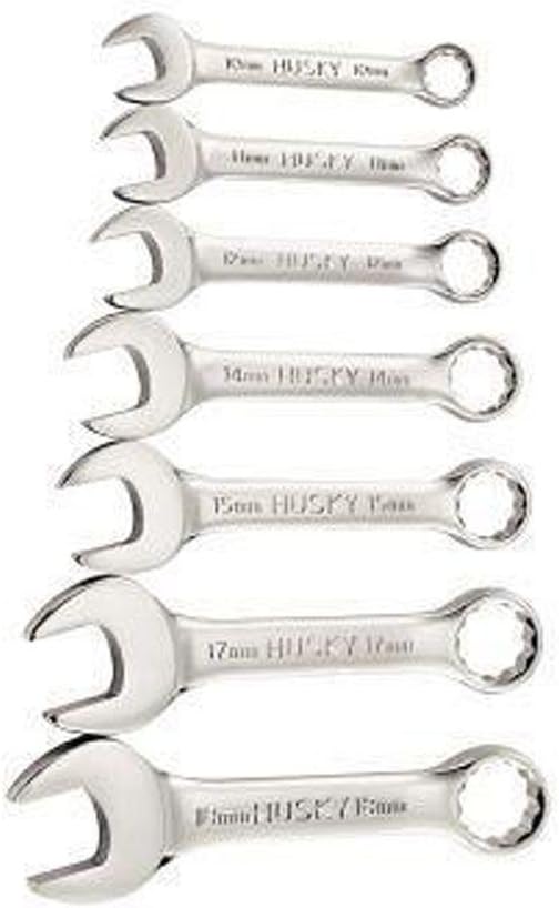 Husky Pro Metric Stubby Combination Wrench Set (7Piece) Amazon.co.uk