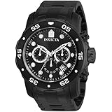 Invicta Men's 'Pro Diver' Swiss Quartz Stainless Steel Sport Watch, Color:Black (Model: 0076)