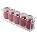 mDesign Plastic Kitchen Organizer - Storage Holder Bin with Handles for Pantry, Cupboard, Cabinet, Fridge/Freezer, Shelves, and Counter - Holds Canned Food, Snacks - Clear