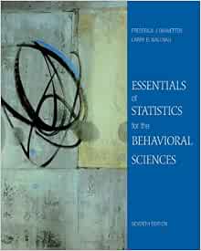 Amazon Com Essentials Of Statistics For The Behavioral Sciences 9780495812203 Frederick J Gravetter Larry B Wallnau Books