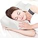 LANGRIA High-Density Memory Foam Bed Pillow CertiPUR-US Therapeutic Cervical Neck Pillow with Ergonomic Contoured Head Cavity Breathable Removable Cover for Back and Side Sleepers 25