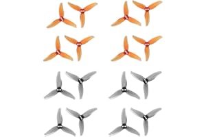 HEELAOORC 8Pairs Gemfan Hurricane 2520 2.5X2X3 3-Blade PC Propeller 1.5MM for FPV Freestyle 2.5Inch Drone 1106 1404