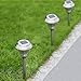 Solar Pathway Lights Outdoor, Kohree Led Solar Landscape Lighting for Path Walkway Driveway Garden Patio Yard, Stainless Steel Silver, 8 Packs