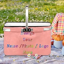 Customized Market Basket Collapsible Large Reusable