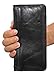 Leamekor Men's Vintage Genuine Leather Long Wallets Bifold Wallet For Men